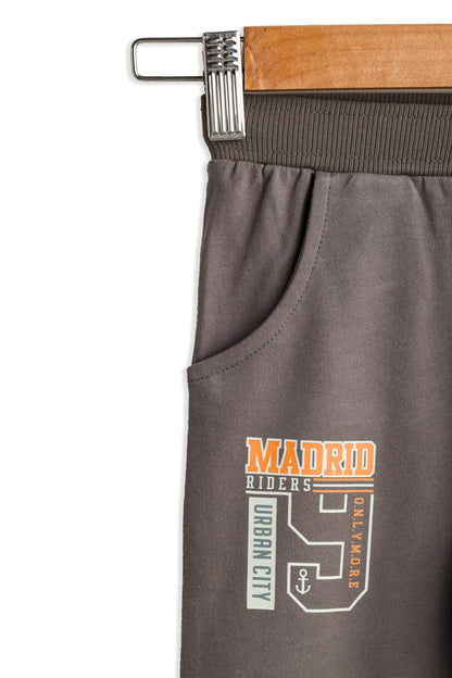 Baby Joggers Dark Grey Soft & Breathable 100% Cotton