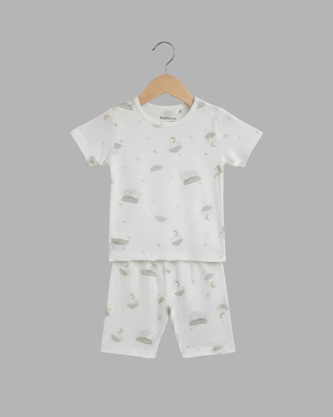 Unisex white AOP Cord set