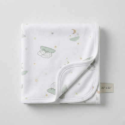 Unisex white AOP Towel 30" x 30"