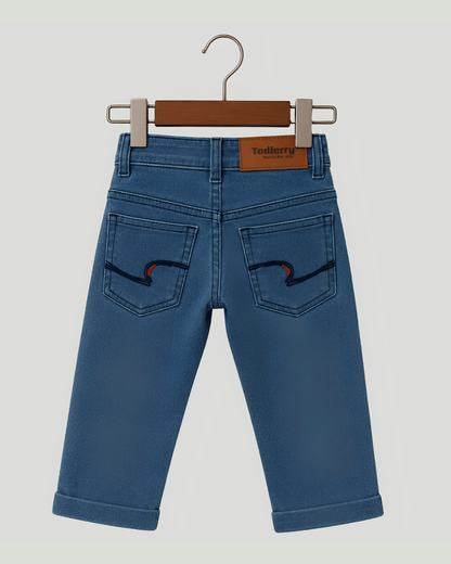 Classic Comfort Fit Kids Light Blue Denim Jeans