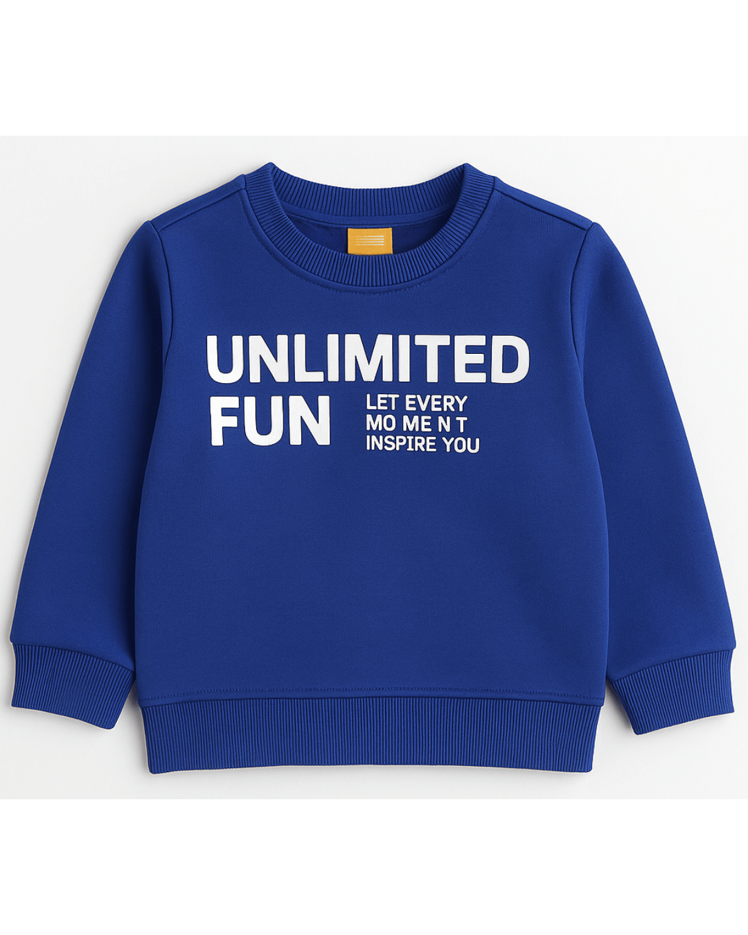Unisex Blue Full Sleeve Sweat Tee with matching Sweat pants for Kids 100% Cotton