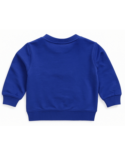 Unisex Blue Full Sleeve Sweat Tee with matching Sweat pants for Kids 100% Cotton