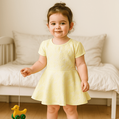 Todlerry Girls Frock | Pack of 3 |Soft & Breathable | 100% Cotton