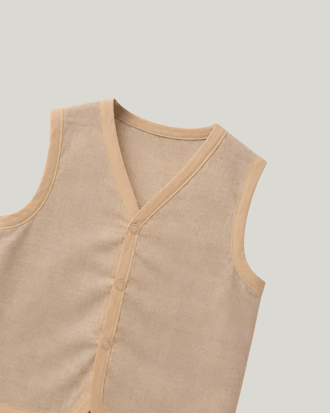 Soft Cotton Baby Apricot Colour Jhabla & Shorts Set