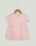 Premium Muslin Half Sleeve Frock – 100% Organic Cotton Baby Dress