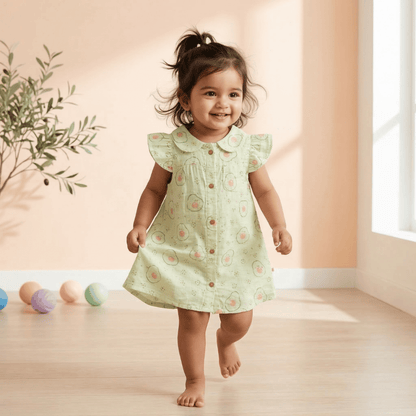 Cotton Avo Joy Collar Neck Frock