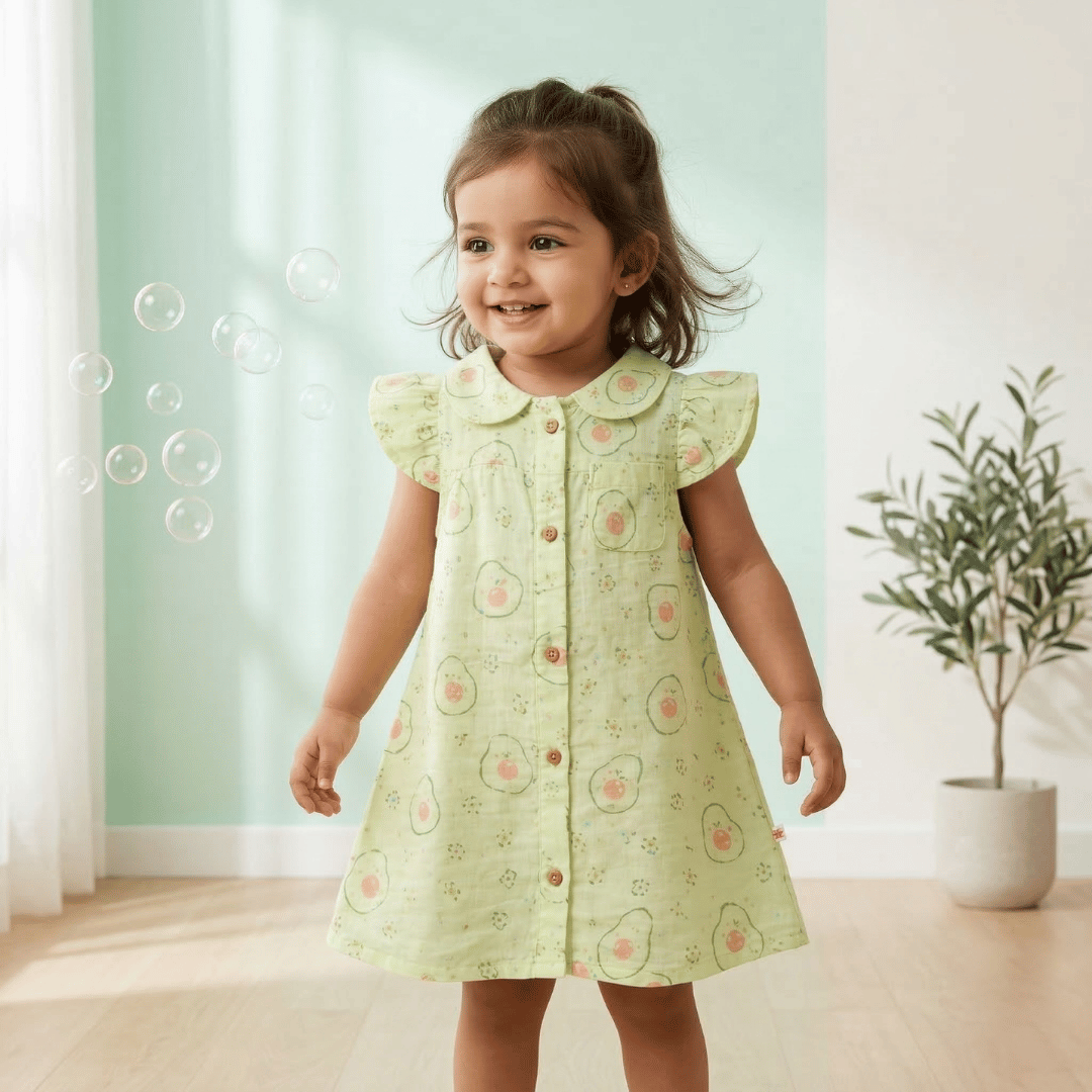 Cotton Avo Joy Collar Neck Frock