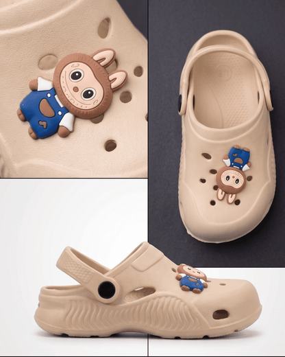Kids Lightweight Cartoon Crocs – Teddy Bear & Spider-Man