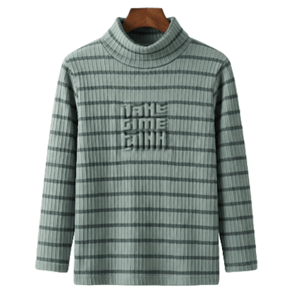 Unisex Green High Neck T-Shirt