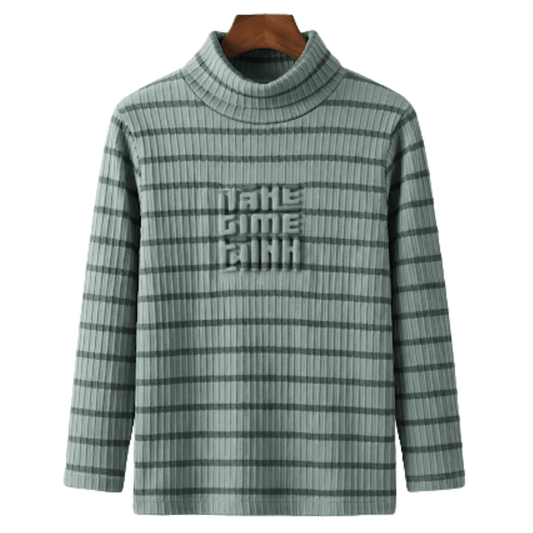 Unisex Green High Neck T-Shirt