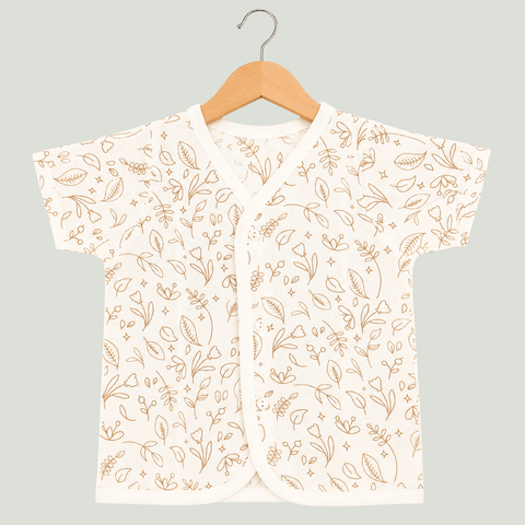 Unisex Comfy Cotton Golden Meadow Leaves Jhabla
