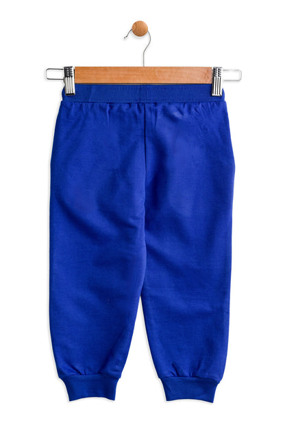 Todlerry Baby Joggers | Royal Blue  | Soft & Breathable | 100% Cotton