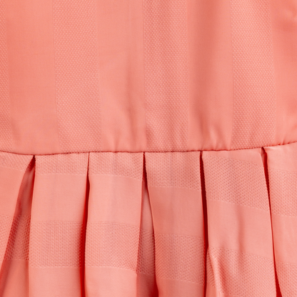 Todlerry Half-sleeve Girls Frock | Solid Pink, Peach, Green|  100% Cotton