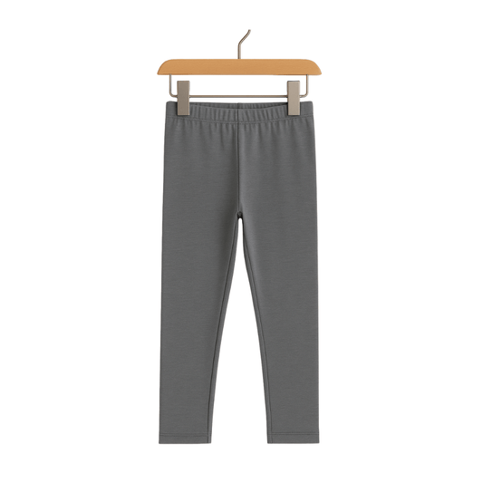 Todlerry Girls Leggings | Grey | 100% Cotton