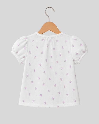 Todlerry Baby Girl 100% Cotton Floral Night Suit Top