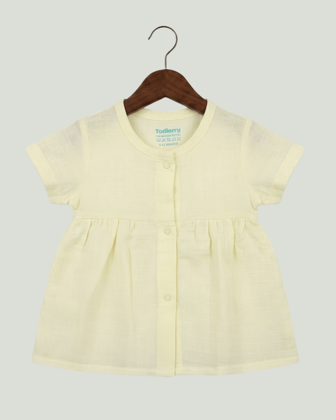 Premium Muslin Half Sleeve Frock – 100% Organic Cotton Baby Dress