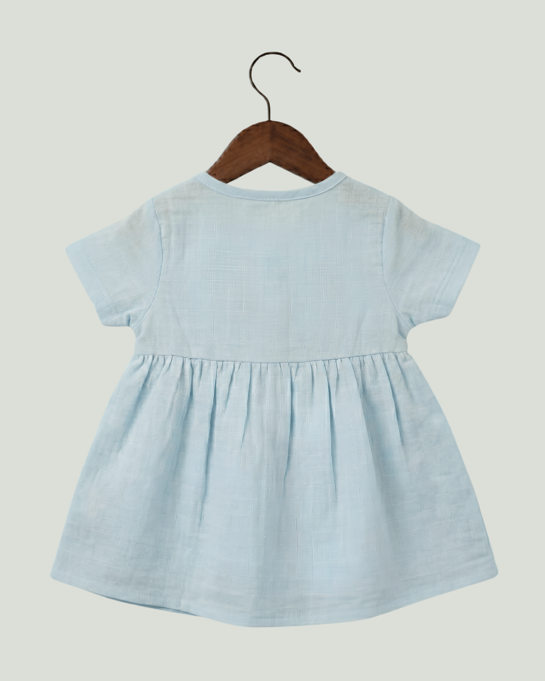 Premium Muslin Half Sleeve Frock – 100% Organic Cotton Baby Dress