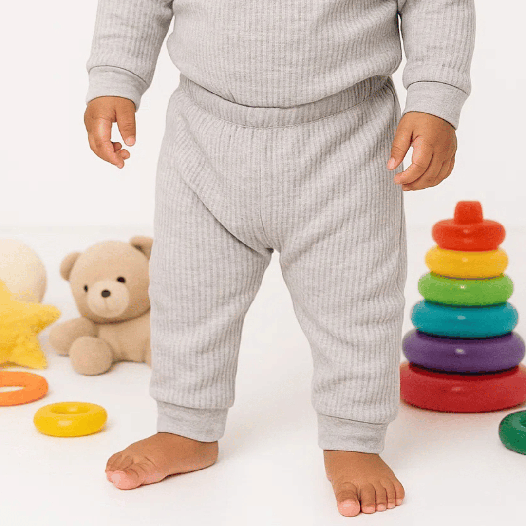 Todlerry Baby Joggers | Pack of 2 |Soft & Breathable | 100% Cotton