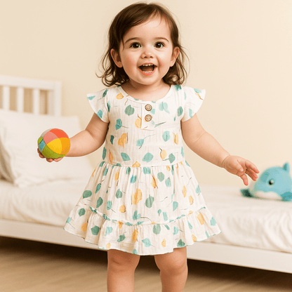 Todlerry Girls Frock | Pack of 2 |Soft & Breathable | 100% Cotton