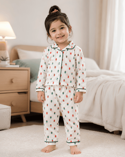 Todlerry Kids Cotton Night Suit – Ice cream Print