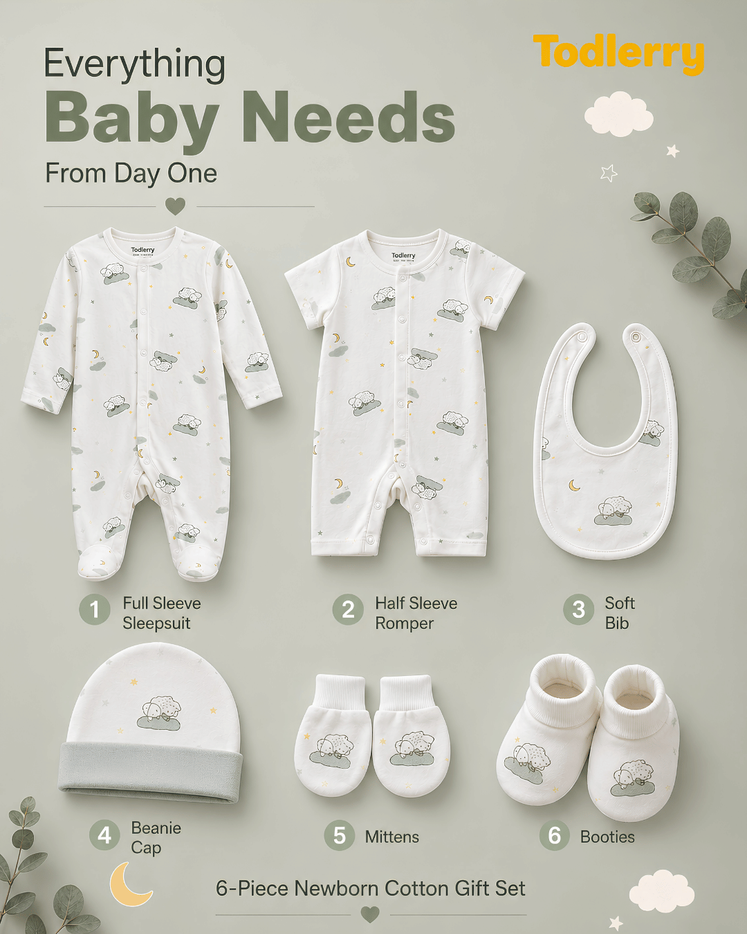Sleepy Sheep New Born Essentials Set