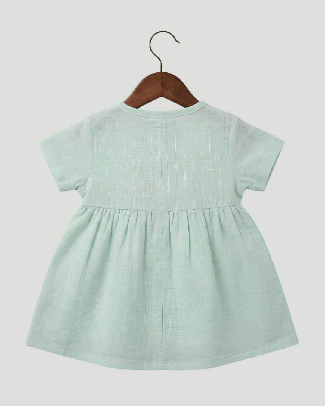 Premium Muslin Half Sleeve Frock – 100% Organic Cotton Baby Dress