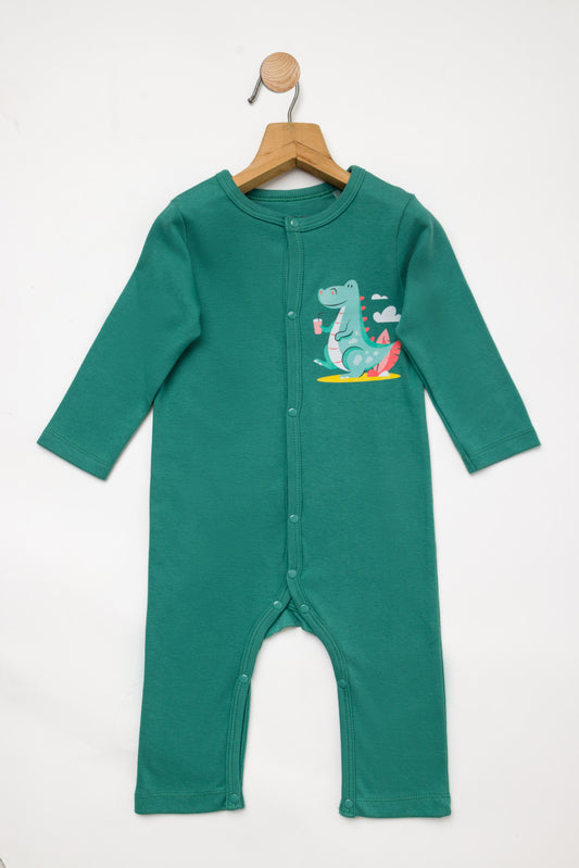 Green Rompers for Kids 100% Cotton