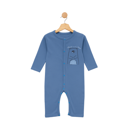 Blue Rompers for Kids | Set of 3 | 100% Cotton