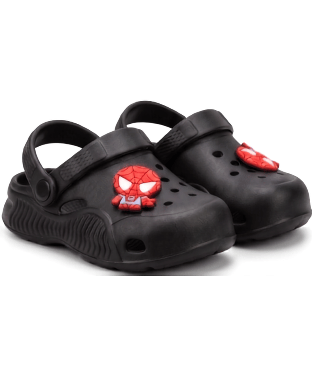Kids Spider-Man Black Crocs – Lightweight Superhero Sandals