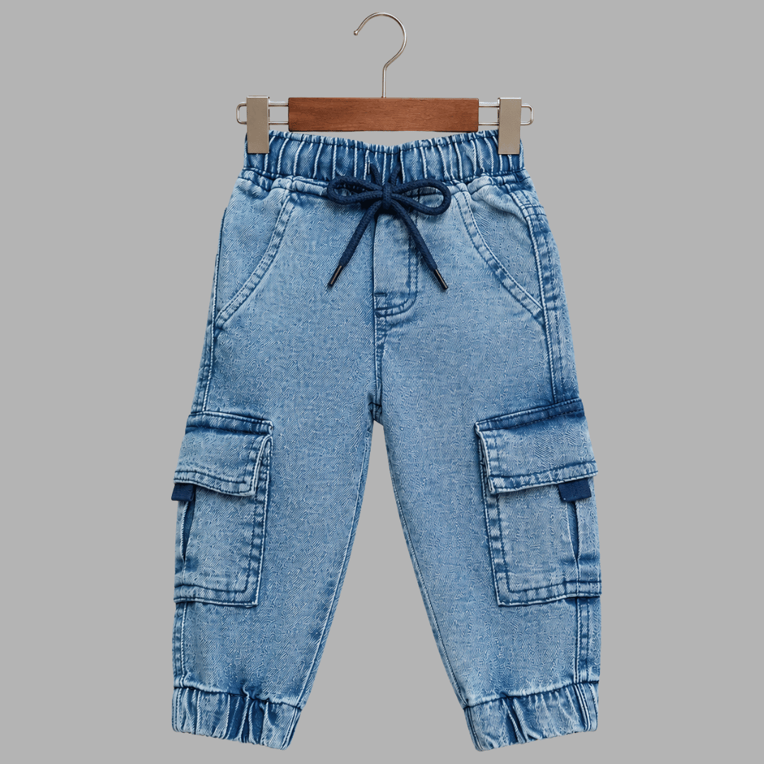 Kids Premium Stretch Straight-Fit Denim Jeans | Durable Everyday Play Joggers