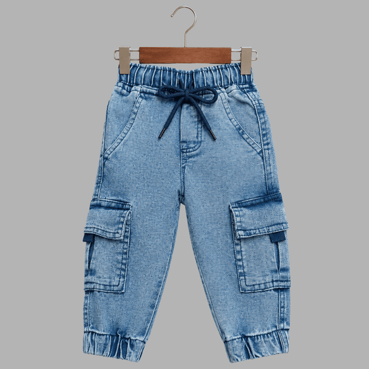 Kids Premium Durable Everyday Light Blue Play Joggers