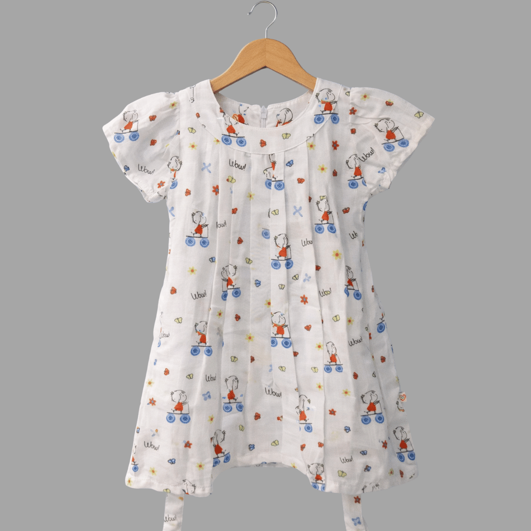 Soft Cotton Printed Frock for Baby Girls - Comfortable Summer Dress