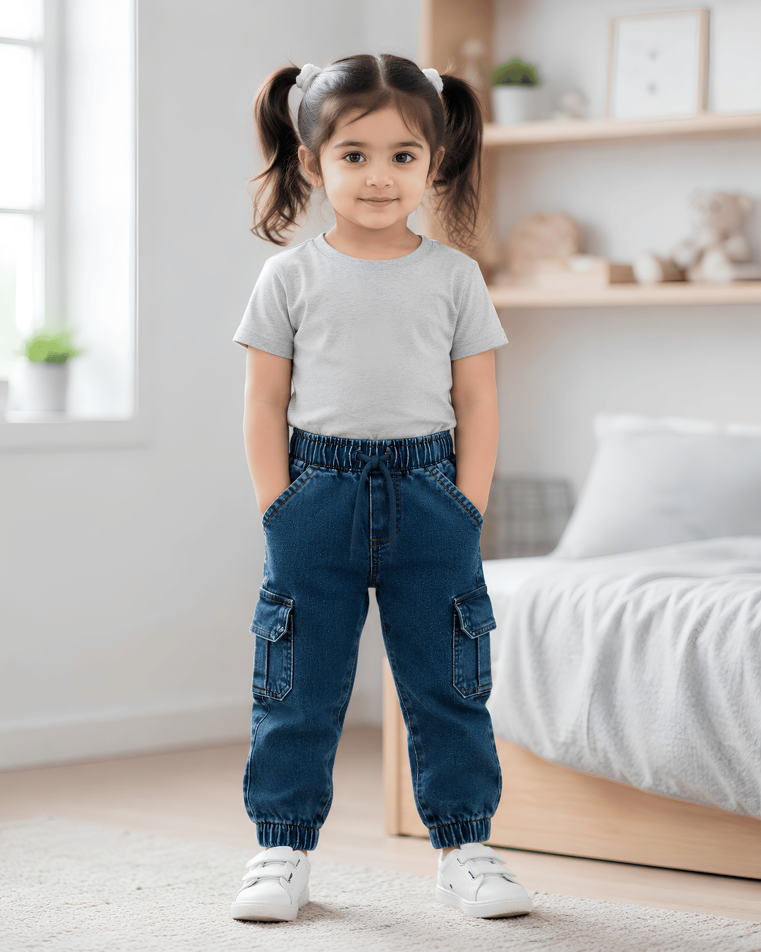 Classic Comfort Fit Kids Denim Jeans | Durable Everyday Play Joggers