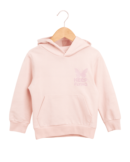 Todlerry Pink Full Sleeve Hoodie for Kids 100% Cotton