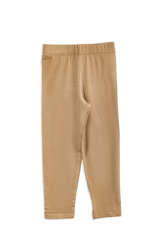 Girls Leggings | Beige| 100% Cotton