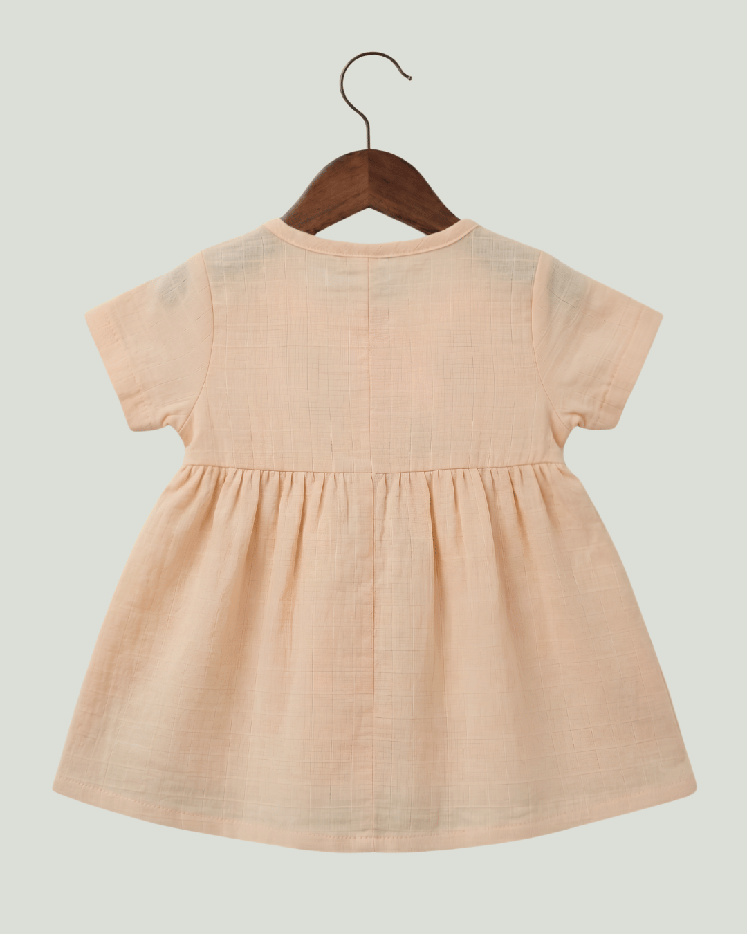 Premium Muslin Half Sleeve Frock – 100% Organic Cotton Baby Dress