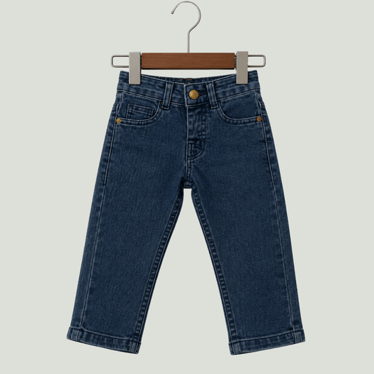 Classic Comfort Fit Kids Wash Blue Denim Jeans