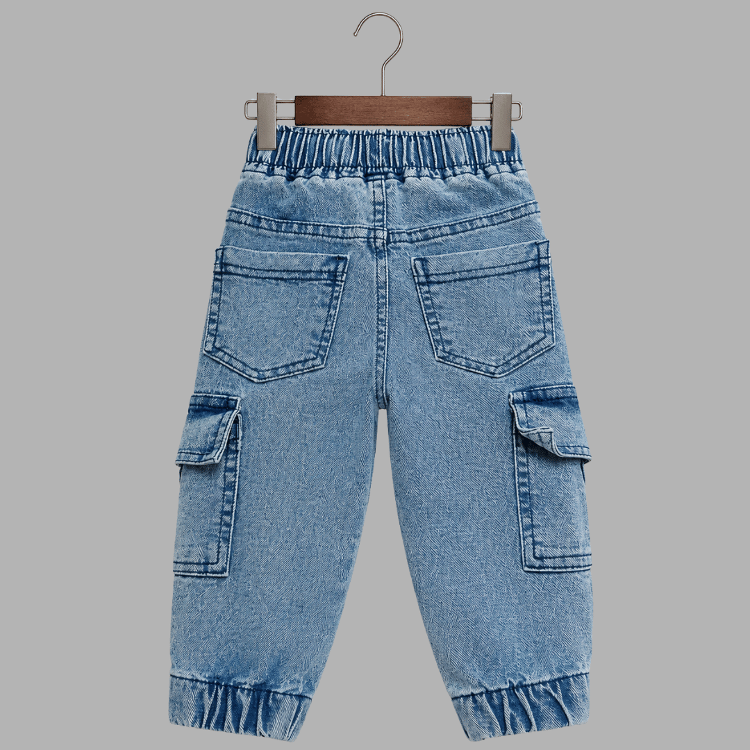 Kids Premium Stretch Straight-Fit Denim Jeans | Durable Everyday Play Joggers