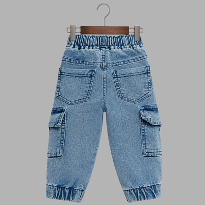Kids Premium Stretch Straight-Fit Denim Jeans | Durable Everyday Play Joggers