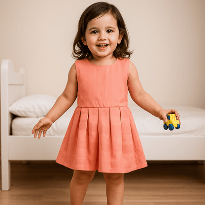 Todlerry Girls Frock | Pack of 2 |Soft & Breathable | 100% Cotton