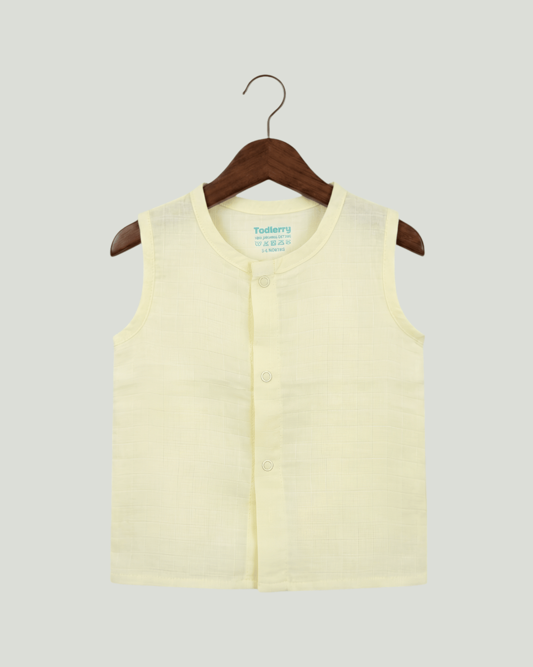 Premium Muslin Sleeveless Jabla for Babies (Pack of 3) – 100% Organic Cotton Infant Vest