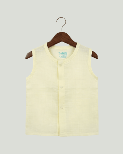 Premium Muslin Sleeveless Jabla for Babies (Pack of 3) – 100% Organic Cotton Infant Vest