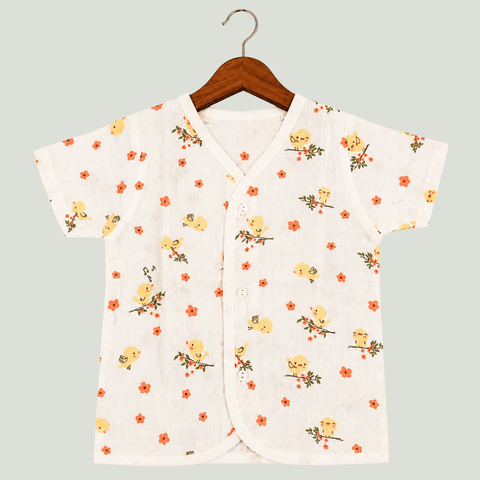 Unisex Comfy Cotton Chirpy Little Chicks Jhabla