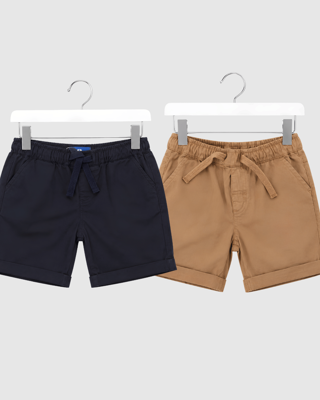 Boys Cotton Pants & Shorts - Pack of 2 Casual Chinos & Joggers