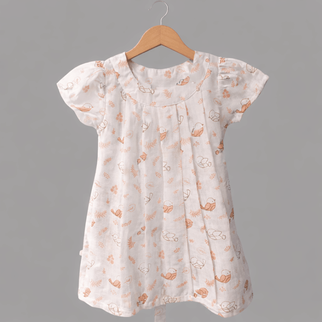 Soft Cotton Printed Frock for Baby Girls - Comfortable Summer Dress