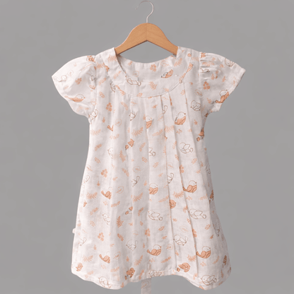 Soft Cotton Printed Frock for Baby Girls - Comfortable Summer Dress