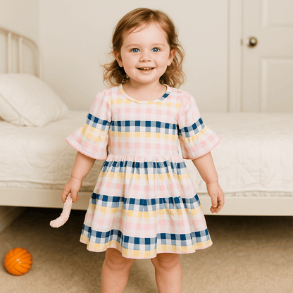 Todlerry Girls Frock | Pack of 2 |Soft & Breathable | 100% Cotton