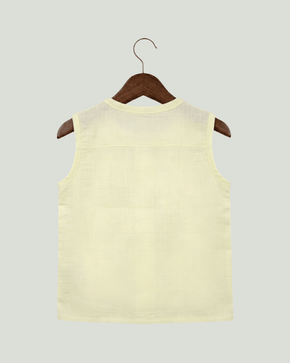 Premium Muslin Sleeveless Jabla for Babies (Pack of 3) – 100% Organic Cotton Infant Vest