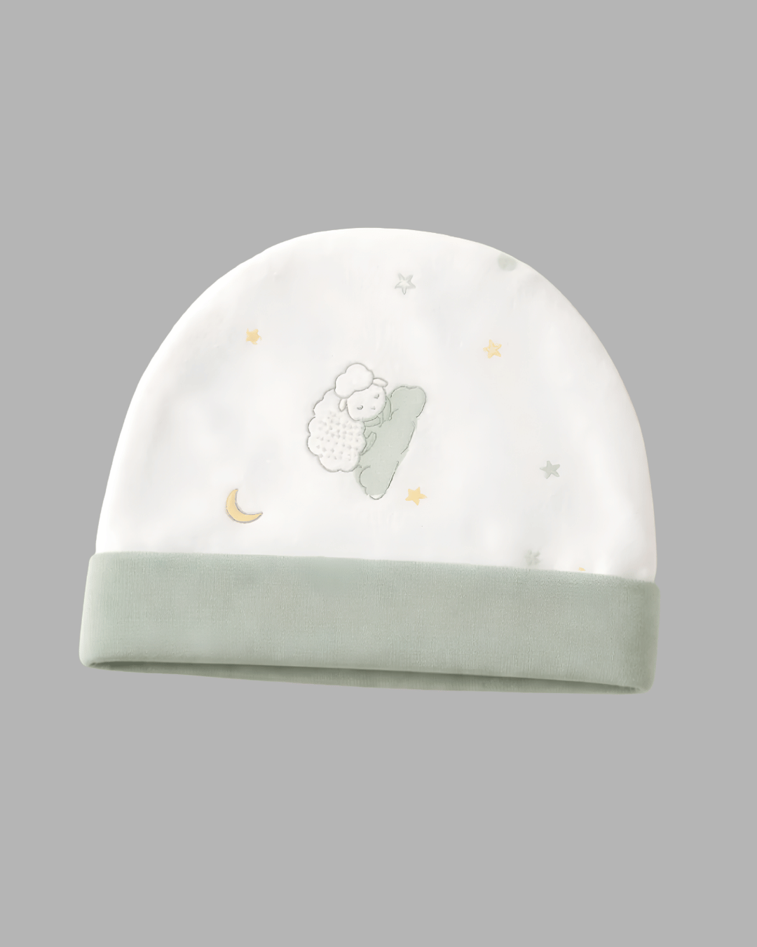Dreamy Sheep White Baby Beanie Cap