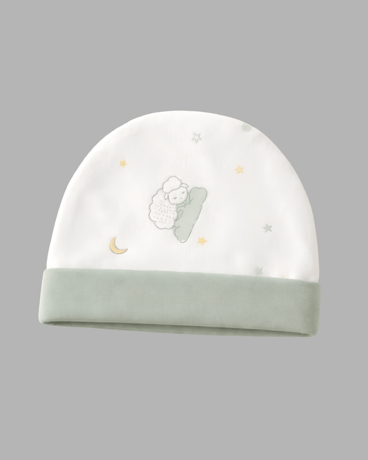 Dreamy Sheep White Baby Beanie Cap